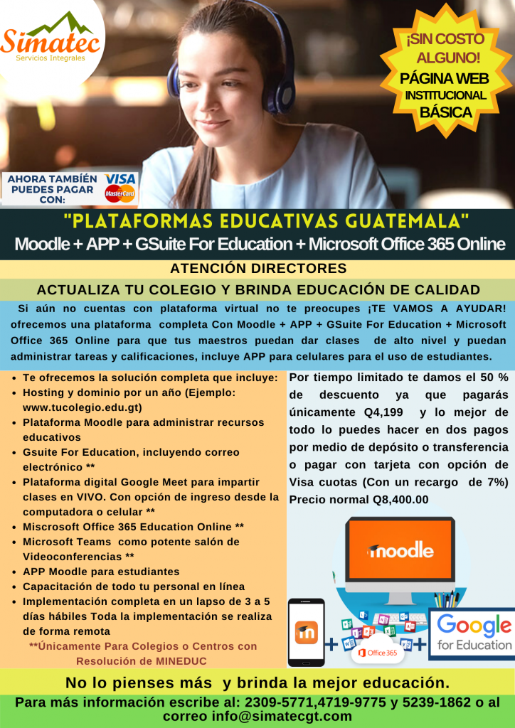 Plataformas Educativas Guatemala – Moodle App Gsuite For Education