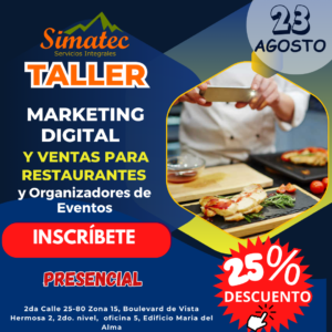 Taller Marketing Digital para Restaurantes y Organizadores de Eventos